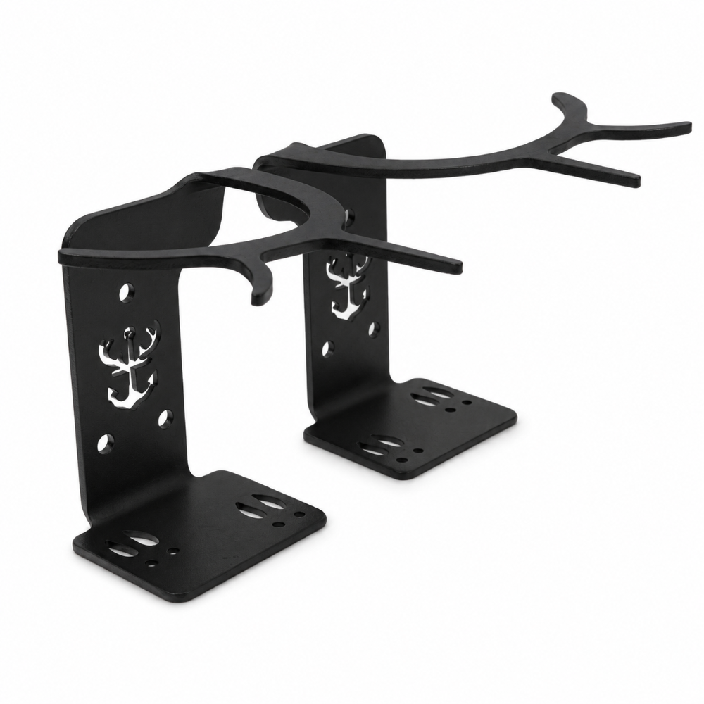 Shed Antler Hanger Set - Slob Knocker Size (BLACK LABEL EDITION)