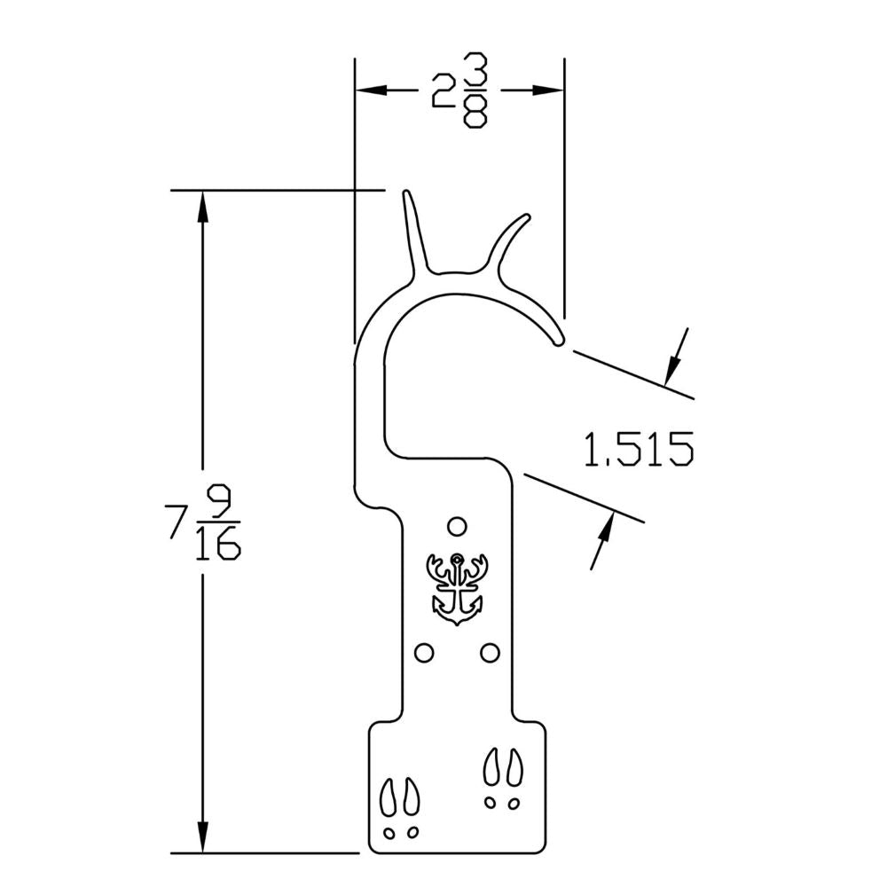 Shed Antler Hanger Set - Booner Size