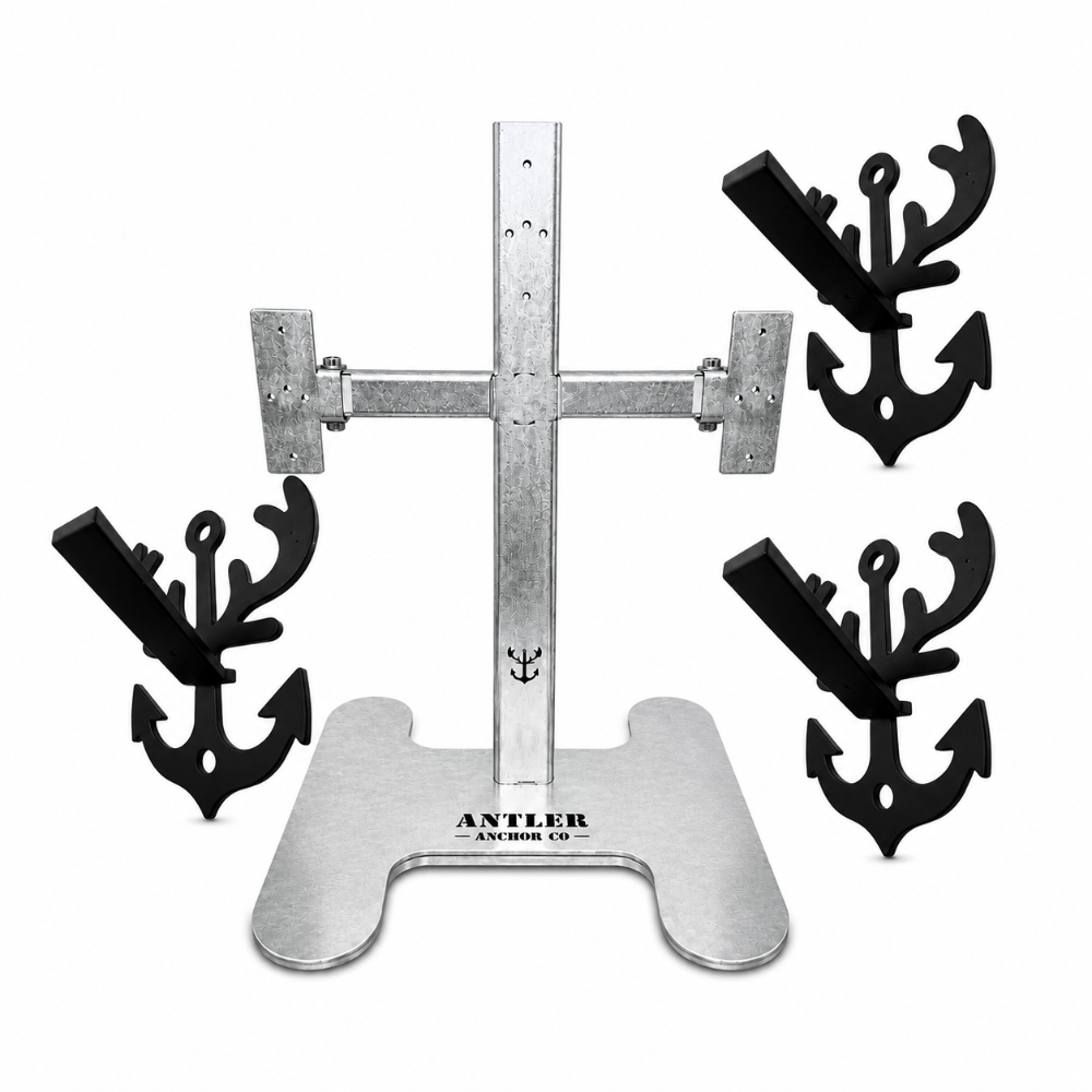 Triple Crown Pedestal + 3 BLACK LABEL EDITION European Mount Hangers