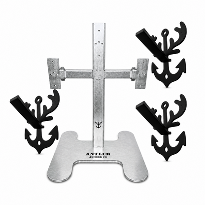 Triple Crown Pedestal + 3 European Mount Hangers - Black Label