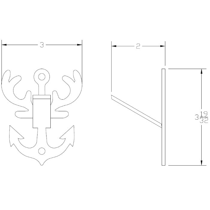 European Mount Skull Anchor