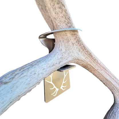 Elk Shed Antler Hanger Set - White Out