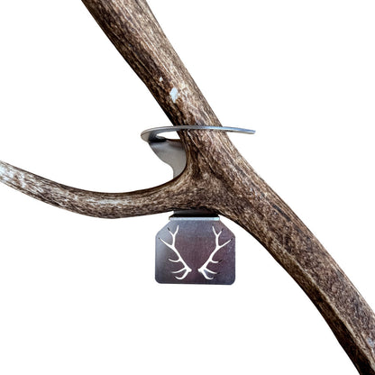 Elk Shed Antler Hanger Set - White Out