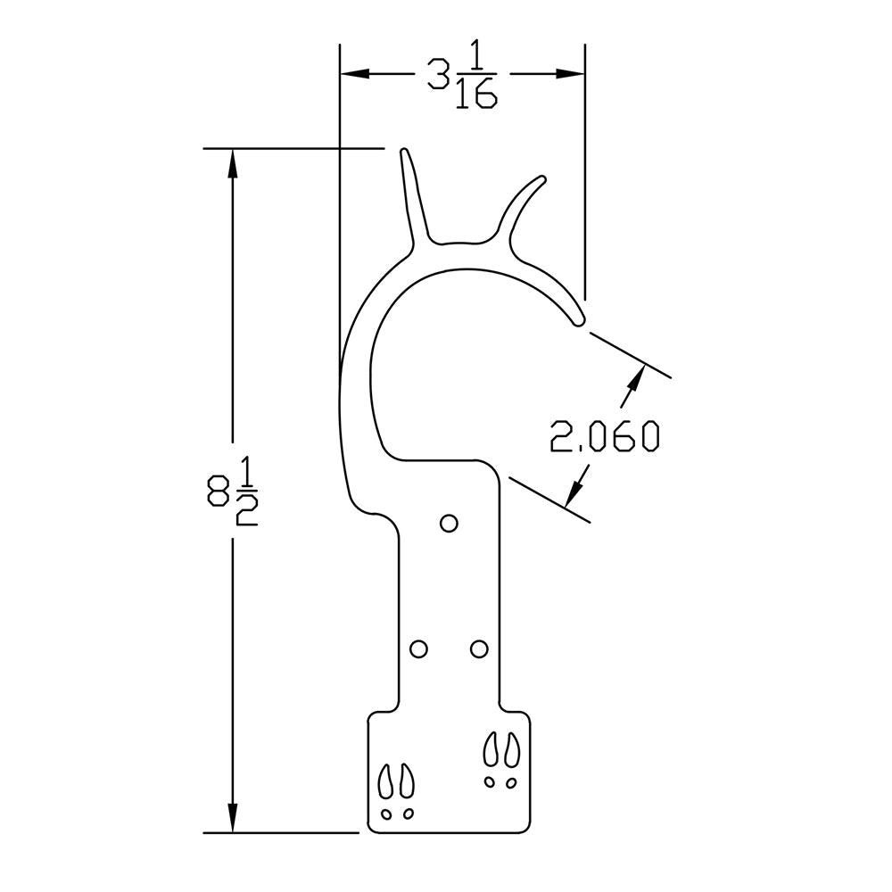 Shed Antler Hanger Set - Slob Knocker Size
