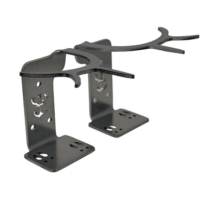 Slob Knocker shed antler hanger set front side view