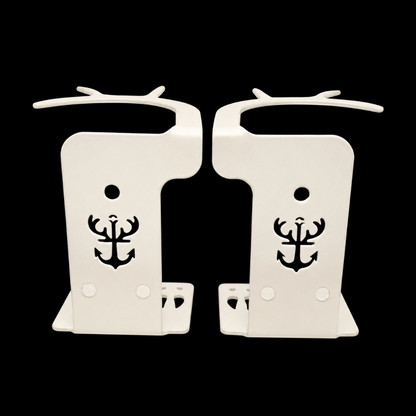 Shed Antler Hanger Set - Booner Size - White Out