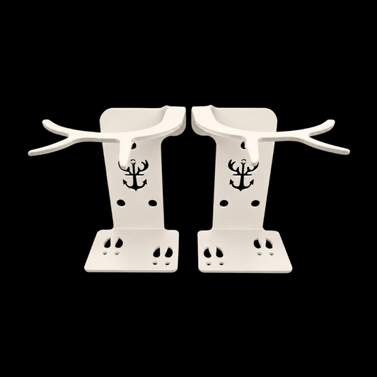 Shed Antler Hanger Set - Booner Size (WHITE OUT EDITION)