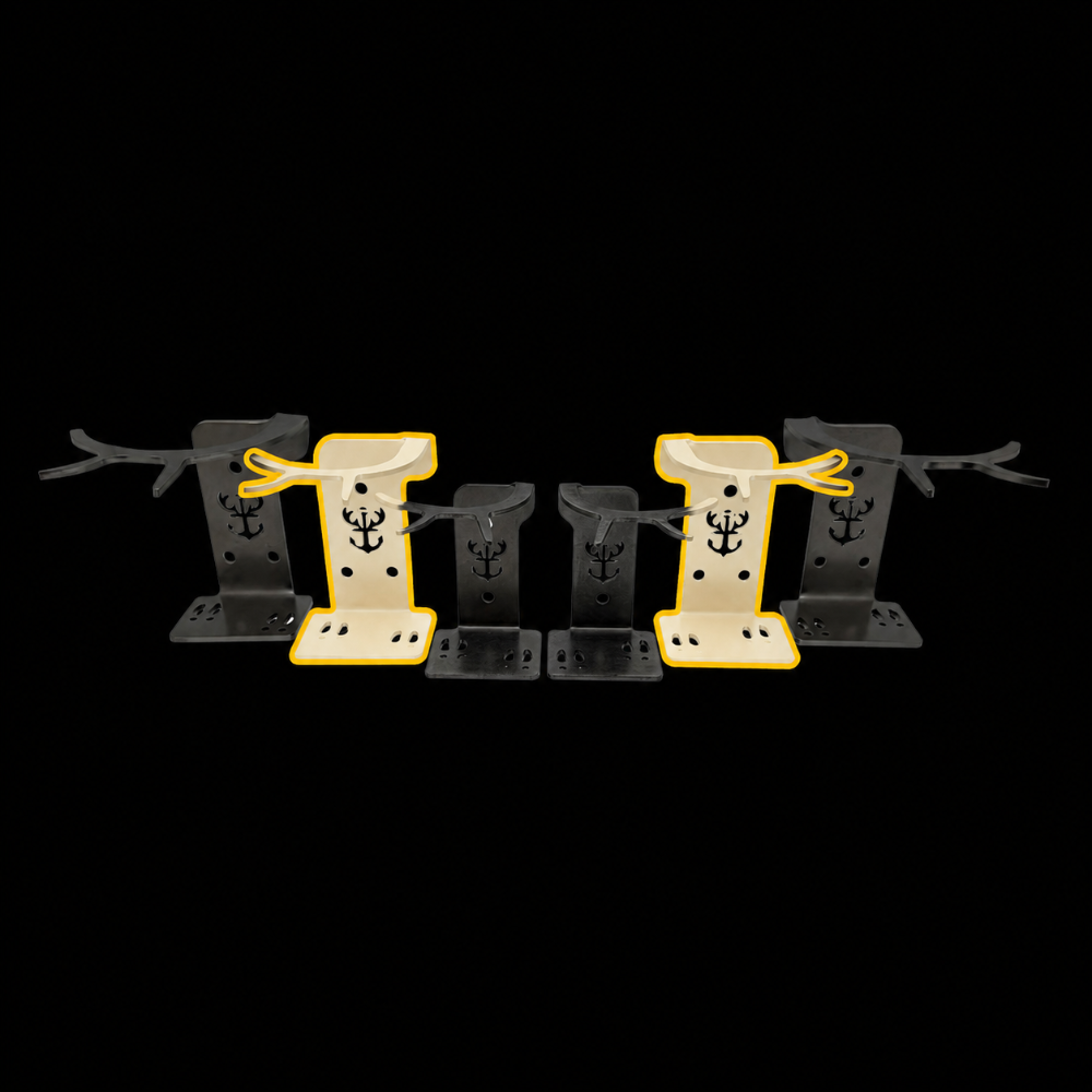 Shed Antler Hanger Set - Booner Size (WHITE OUT EDITION)