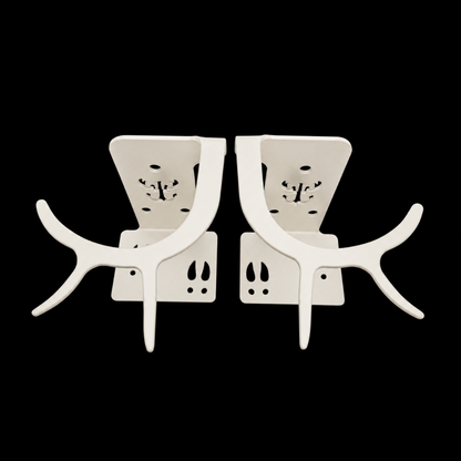 Shed Antler Hanger Set - Booner Size - White Out