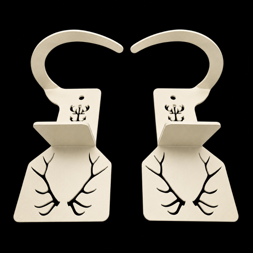Elk Shed Antler Hanger Set (WHITE OUT EDITION)
