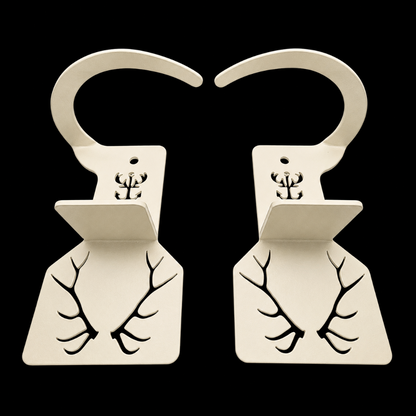 Elk Shed Antler Hanger Set - White Out