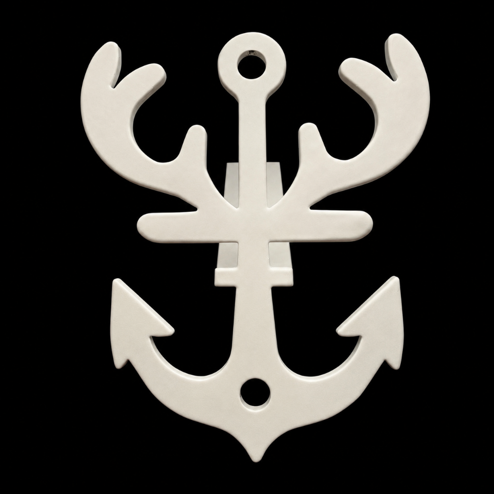 European Mount Skull Hanger (WHITE OUT EDITION)