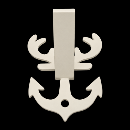 European Mount Skull Hanger - White Out