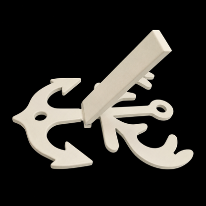 European Mount Skull Hanger - White Out