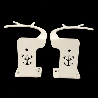 Shed Antler Hanger Set - Slob Knocker Size - White Out
