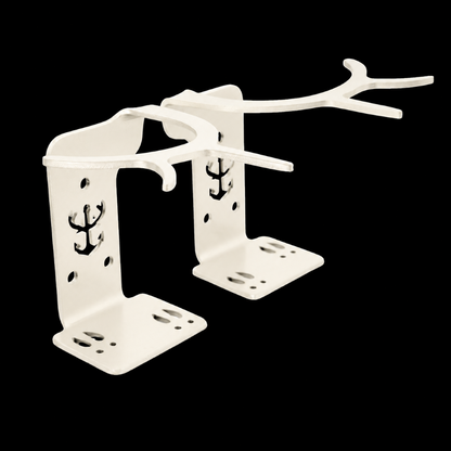 Product photo of White Out Slob Knocker shed antler hanger set