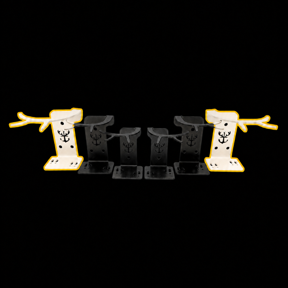 Shed Antler Hanger Set - Slob Knocker Size (WHITE OUT EDITION)